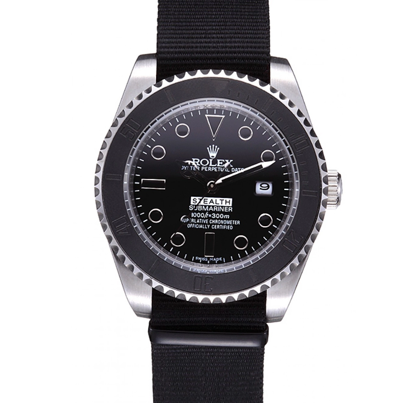 Rolex aaa copy Rolex Submariner 621988 Black Stealth 0702